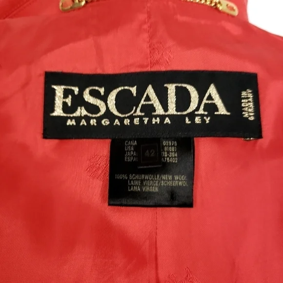 ESCADA Margaretha Ley tie waist blazer sz42
